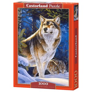 Castorland (C-104062) - "Würdevoller Wolf" - 1000 Teile Puzzle