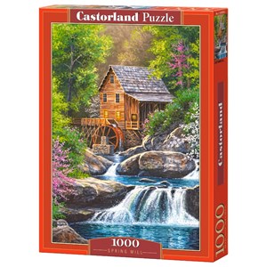 Castorland (C-104055) - "Wassermühle im Wald" - 1000 Teile Puzzle
