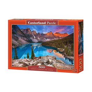 Castorland (B-53001) - "Sonnenaufgang am Moraine Lake" - 500 Teile Puzzle