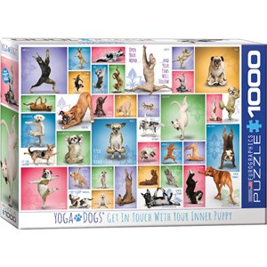 Eurographics (6000-0954) - "Yoga Hunde" - 1000 Teile Puzzle