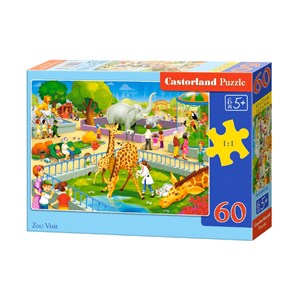 Castorland (B-066155) - "Zoo Visit" - 60 Teile Puzzle