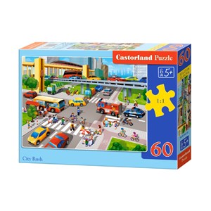 Castorland (B-066131) - "City Rush" - 60 Teile Puzzle