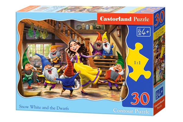 Castorland (B-03754) - "Schneewittchen und die sieben Zwerge" - 30 Teile Puzzle