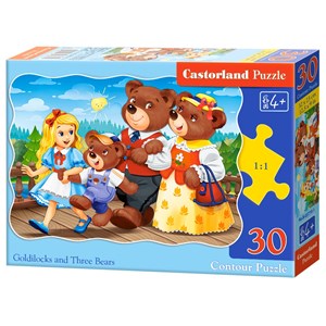Castorland (B-03716) - "Goldlöckchen und die drei Bären" - 30 Teile Puzzle