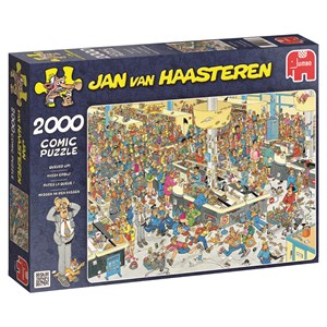Jumbo (17467) - Jan van Haasteren: "Warteschlange" - 2000 Teile Puzzle