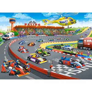 Castorland (B-111046) - "Formula Racing" - 100 Teile Puzzle