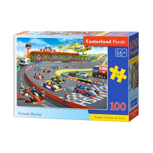 Castorland (B-111046) - "Formula Racing" - 100 Teile Puzzle