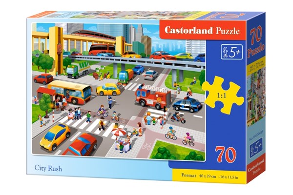Castorland (B-070039) - "City Rush" - 70 Teile Puzzle