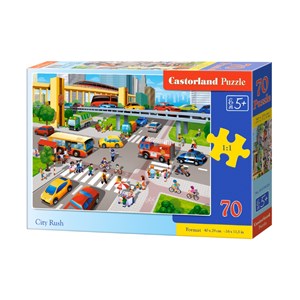 Castorland (B-070039) - "City Rush" - 70 Teile Puzzle
