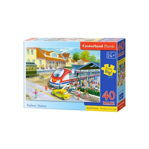 Castorland (B-040032) - "Railway station" - 40 Teile Puzzle