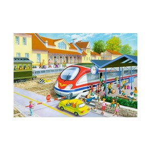 Castorland (B-040032) - "Railway station" - 40 Teile Puzzle