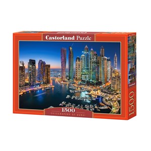 Castorland (C-151813) - "Wolkenkratzer von Dubai" - 1500 Teile Puzzle