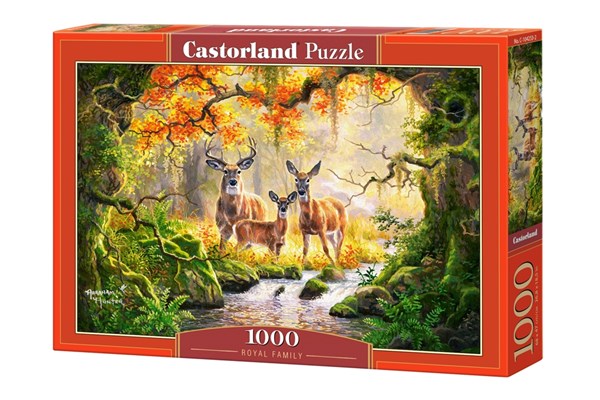 Castorland (C-104253) - "Rehe am Fluss" - 1000 Teile Puzzle