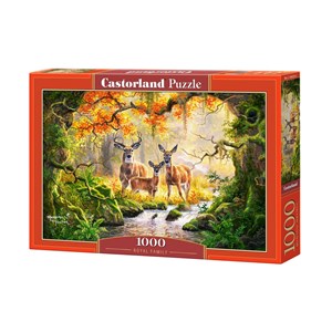 Castorland (C-104253) - "Rehe am Fluss" - 1000 Teile Puzzle
