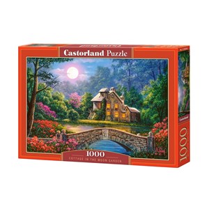 Castorland (C-104208) - "Idyllisches Haus im Mondglanz" - 1000 Teile Puzzle
