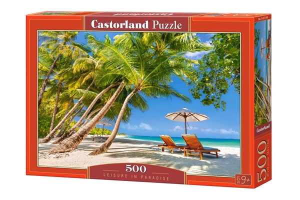 Castorland (B-53100) - "Freizeit im Paradies" - 500 Teile Puzzle