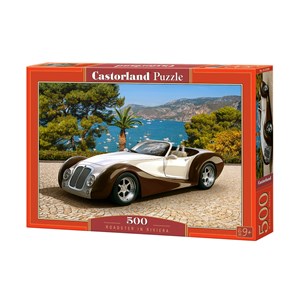 Castorland (B-53094) - "Roadstar vor dem Urlaubspanorama" - 500 Teile Puzzle