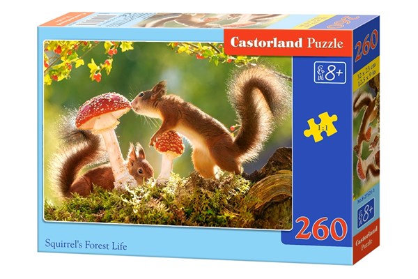 Castorland (B-27521) - "Eichhörnchen im Wald" - 260 Teile Puzzle