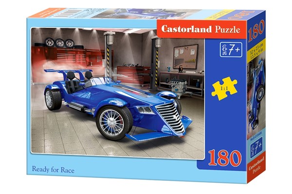 Castorland (B-018406) - "Blauer Rennwagen" - 180 Teile Puzzle