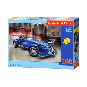 Castorland (B-018406) - "Blauer Rennwagen" - 180 Teile Puzzle
