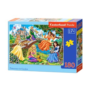 Castorland (B-018383) - "Prinzessinnen spielen im Garten" - 180 Teile Puzzle