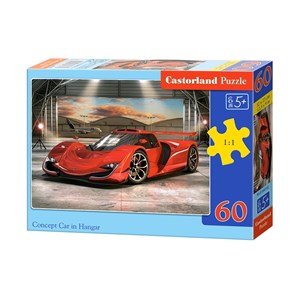 Castorland (B-066162) - "Concept Car in Hangar" - 60 Teile Puzzle