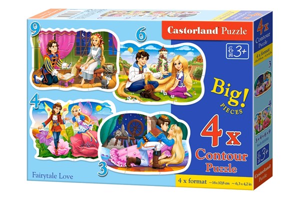 Castorland (B-005093) - "Fairytale Love" - 3 4 6 9 Teile Puzzle