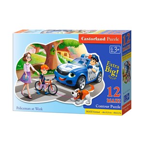 Castorland (B-120215) - "Policeman at Work" - 12 Teile Puzzle