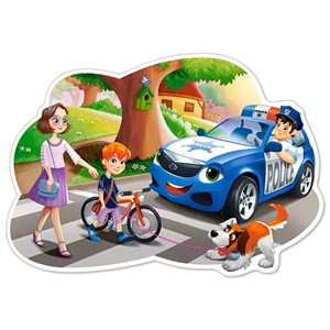 Castorland (B-120215) - "Policeman at Work" - 12 Teile Puzzle