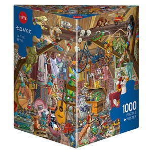 Heye (29885) - Birgit Tanck: "Funde auf dem Dachboden" - 1000 Teile Puzzle