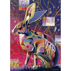 Heye (29879) - Bob Coonts: "Immer wachsamer Hase" - 1000 Teile Puzzle