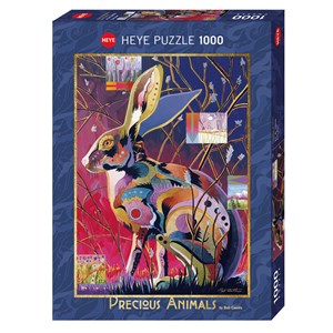 Heye (29879) - Bob Coonts: "Immer wachsamer Hase" - 1000 Teile Puzzle