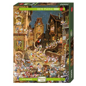 Heye (29875) - Michael Ryba: "Romantische Stadt bei Nacht" - 1000 Teile Puzzle