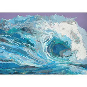 Heye (29872) - Matthew Cusick: "Weltkarte aus Wellen" - 2000 Teile Puzzle