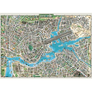 Heye (29844) - "Stadt der populären Musikkultur" - 2000 Teile Puzzle