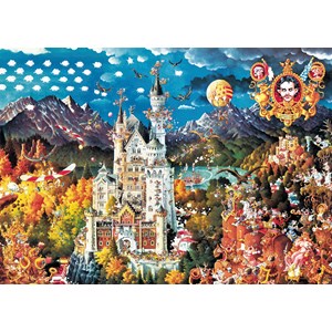 Heye (29700) - Michael Ryba: "Schloss Neuschwanstein" - 2000 Teile Puzzle