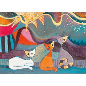 Heye (29853) - Rosina Wachtmeister: "Gelbes Band" - 1000 Teile Puzzle