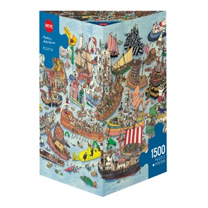 Heye (29891) - Mattias Adolfsson: "Bei der Regatta" - 1500 Teile Puzzle