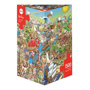 Heye (29890) - Hugo Prades: "Historischer Fluss" - 1500 Teile Puzzle