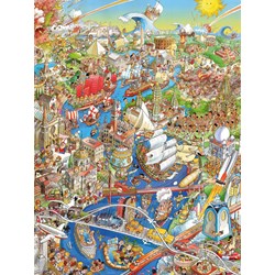 Heye (29890) - Hugo Prades: "Historischer Fluss" - 1500 Teile Puzzle