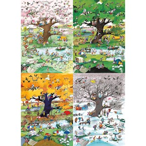 Heye (29873) - Roger Blachon: "Jahreszeiten" - 2000 Teile Puzzle