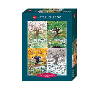 Heye (29873) - Roger Blachon: "Jahreszeiten" - 2000 Teile Puzzle