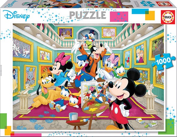 Educa (17695) - "Micky Kunstgalerie" - 1000 Teile Puzzle