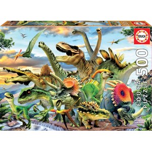 Educa (17961) - "Dinosaurier" - 500 Teile Puzzle