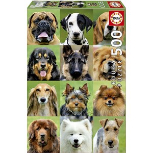 Educa (17963) - "Hundecollage" - 500 Teile Puzzle