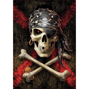 Educa (17964) - "Totenkopf Eines Piraten" - 500 Teile Puzzle