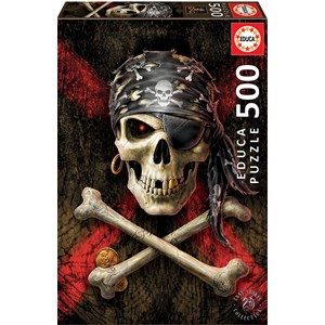 Educa (17964) - "Totenkopf Eines Piraten" - 500 Teile Puzzle