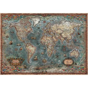 Educa (18017) - "Antike Weltkarte" - 8000 Teile Puzzle