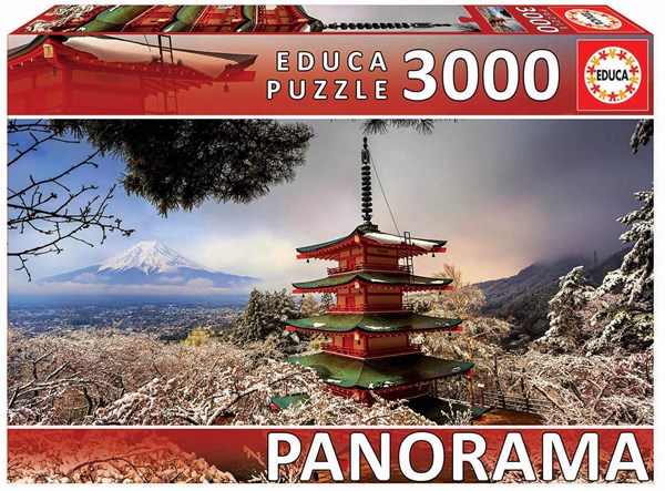 Educa (18013) - "Mount Fuji und Pagoda Chureito" - 3000 Teile Puzzle