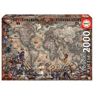 Educa (18008) - "Antike Weltkarte" - 2000 Teile Puzzle